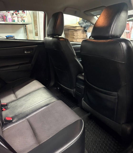 Back seats after detailing