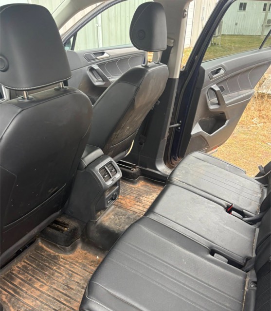 Rear cabin with dirty floor before detailing