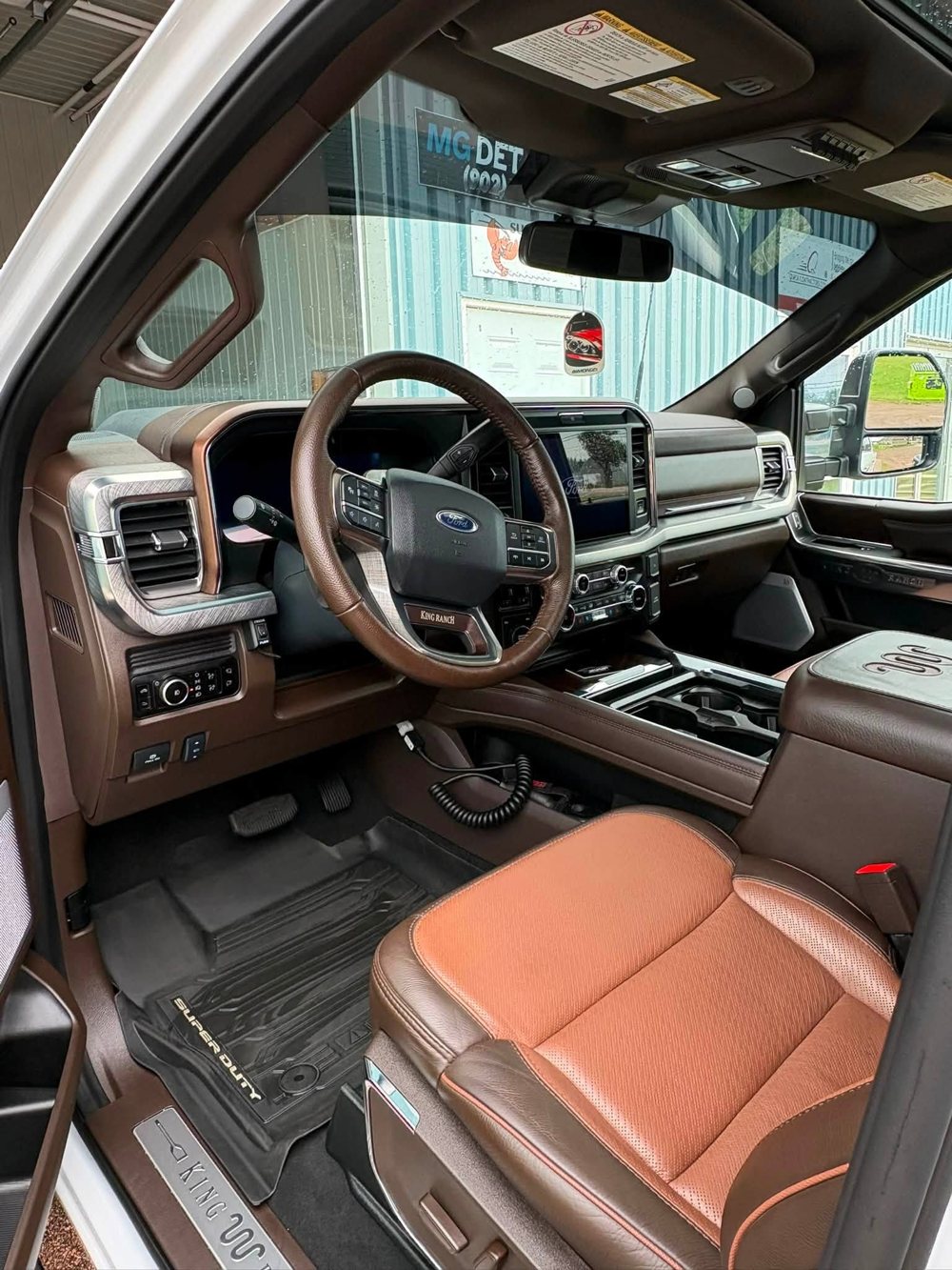 Ford F-350 King Ranch leather interior detailed by MG Detailing